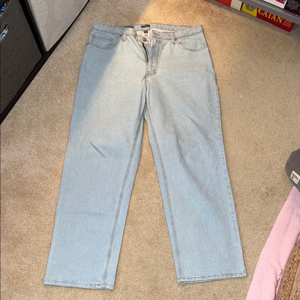 wild fable Light Blue Relaxed Fit Women’s ✨GLITTER✨ Jeans